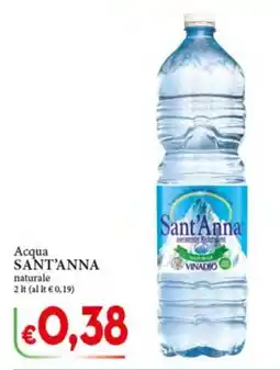 D'Italy Acqua Sant'Anna naturale offerta