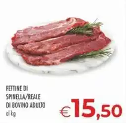 MerSi Supermercati Fettine di spinella/reale di bovino adulto offerta