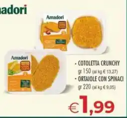 MerSi Supermercati Amadori Cotoletta crunchy offerta