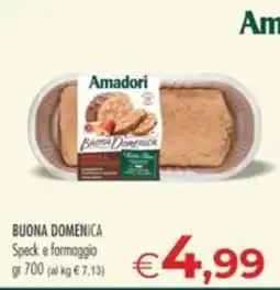MerSi Supermercati Amadori Buona Domenica Speck e formaggio offerta