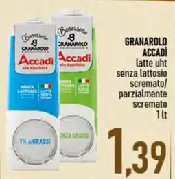 Ciro Amodio Granarolo Accadi latte uht senza lattosio offerta