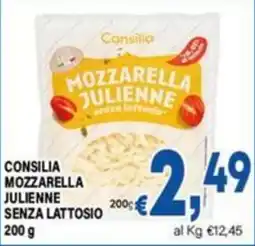 DEM Consilia Mozzarella Julienne senza lattosio offerta