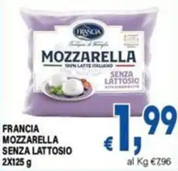 DEM Mozzarella senza lattosio Francia offerta