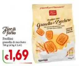 D'Italy Fior di forno Frollini granella di zucchero offerta