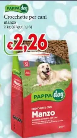 D'Italy Pappa dog Crocchette con Manzo offerta