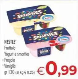 MerSi Supermercati Nestlé Fruttolo Yogurt e smarties offerta