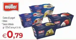 MerSi Supermercati Crema di yogurt Müller offerta