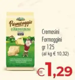 MerSi Supermercati Parmareggio Cremosini Formaggini offerta