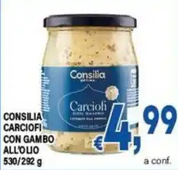 DEM Consilia carciofi con gambo all'olio offerta