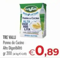 MerSi Supermercati Tre Valli Panna da Cucina Alta Digeribilità offerta