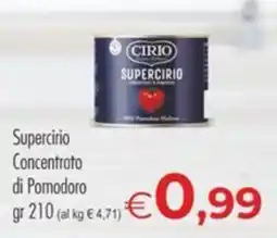 MerSi Supermercati Supercirio Concentrato di Pomodoro offerta