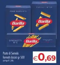 MerSi Supermercati Pasta di Semola Barilla offerta