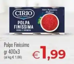 MerSi Supermercati Cirio Polpa Finissima offerta