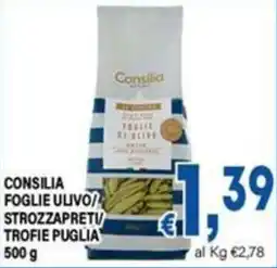 DEM Consilia foglie ulivo strozzapreti trofie puglia offerta