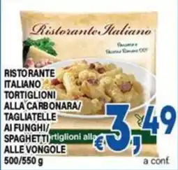 DEM Ristorante Italiano tortiglioni alla carbonara/tagliatelle ai funghi/spaghetti alle vongole offerta