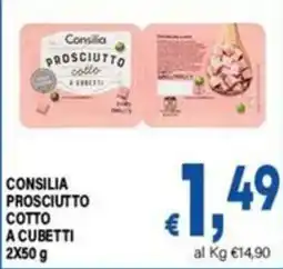 DEM Consilia Prosciutto Cotto a Cubetti offerta