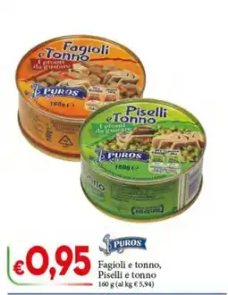 D'Italy Fagioli e tonno, Piselli e tonno Puros offerta