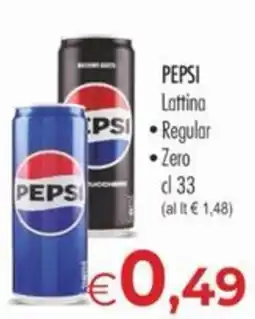 MerSi Supermercati Pepsi Lattina offerta