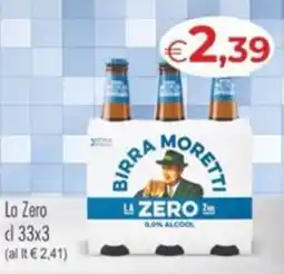 MerSi Supermercati Birra Moretti La Zero offerta