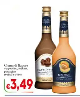 D'Italy Crema di liquore cappuccino, melone, pistacchio offerta