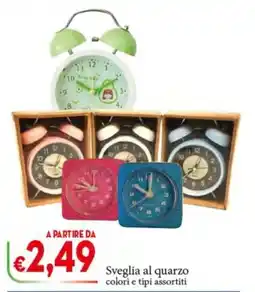 D'Italy Sveglia al quarzo offerta