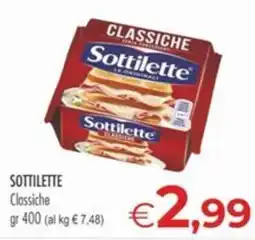 MerSi Supermercati Sottilette Classiche offerta