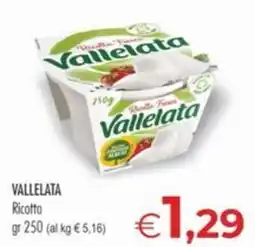 MerSi Supermercati Ricotta Vallelata offerta