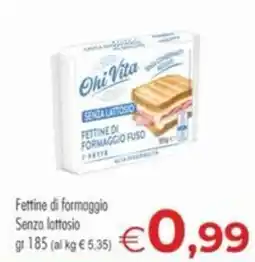 MerSi Supermercati Oh Vita Fettine di formaggio senza lattosio offerta