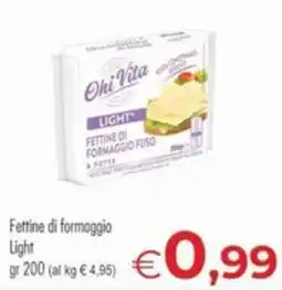 MerSi Supermercati Ohi Vita Fettine di formaggio Light offerta