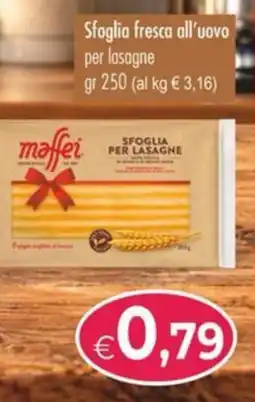 MerSi Supermercati Sfoglia per lasagne Maffei offerta