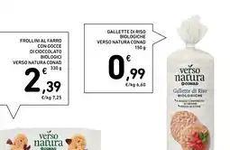 Spazio Conad Gallette biologiche verso natura conad offerta