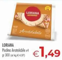 MerSi Supermercati Loriana Piadina Arrotolabile offerta