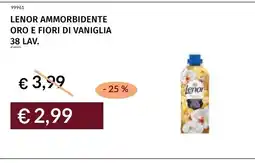 Prezzemolo e Vitale Lenor ammorbidente oro e fiori di vaniglia offerta