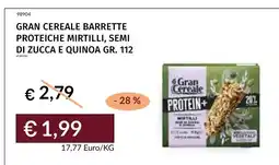 Prezzemolo e Vitale Gran Cereale barrette proteiche mirtilli offerta