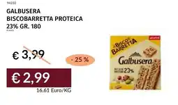 Prezzemolo e Vitale Biscobarretta proteica Galbusera offerta
