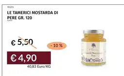 Prezzemolo e Vitale Le tamerici mostarda di pere offerta