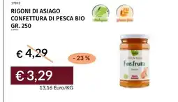 Prezzemolo e Vitale Rigoni di Asiago confettura di pesca bio offerta
