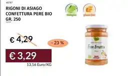 Prezzemolo e Vitale Confettura pere bio Fiorfrutta offerta