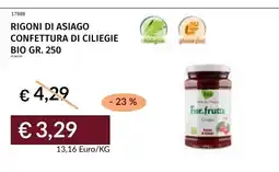 Prezzemolo e Vitale Rigoni di Asiago confettura di ciliegie bio offerta