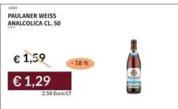 Prezzemolo e Vitale Paulaner Weiss Analcolica offerta