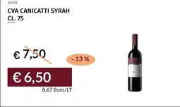 Prezzemolo e Vitale Cva Canicatti Syrah offerta