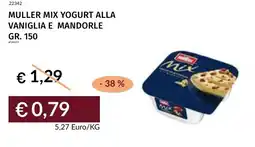 Prezzemolo e Vitale Muller Mix Yogurt alla vaniglia e mandorle offerta