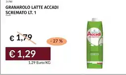 Prezzemolo e Vitale Granarolo latte Accadi scremato offerta
