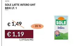 Prezzemolo e Vitale Sole latte intero offerta