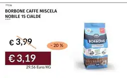 Prezzemolo e Vitale Borbone caffè miscela nobile offerta