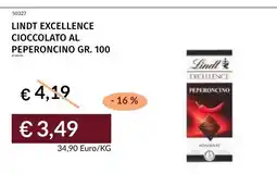 Prezzemolo e Vitale Lindt Excellence cioccolato al peperoncino offerta