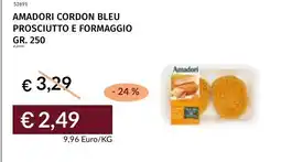 Prezzemolo e Vitale Amadori cordon bleu prosciutto e formaggio offerta