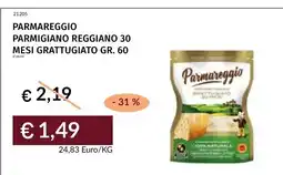 Prezzemolo e Vitale Parmareggio Parmigiano Reggiano 30 mesi grattugiato offerta