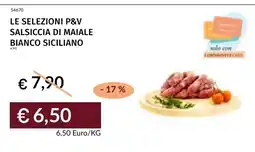 Prezzemolo e Vitale Salsiccia di maiale bianco siciliano offerta