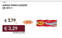 Prezzemolo e Vitale Auriga tonno leggero offerta